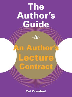 cover image of The Author's Guide to an Author's Lecture Contract